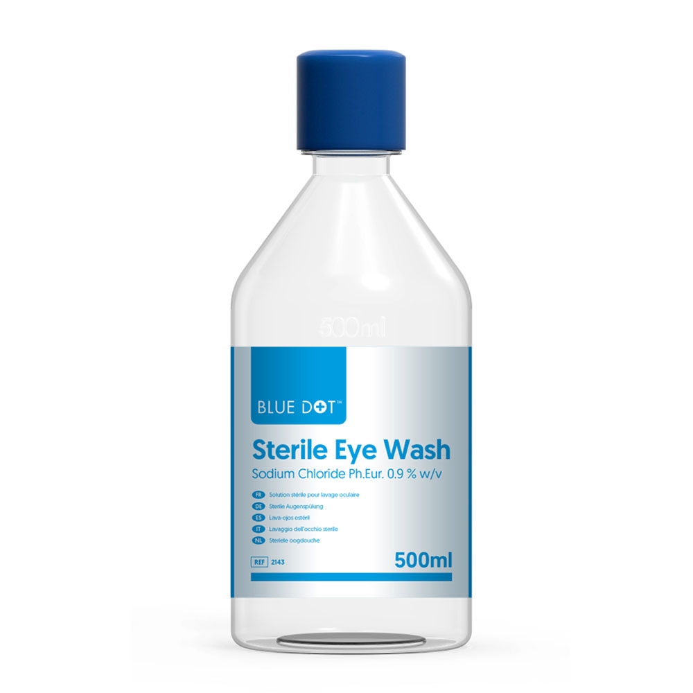 500Ml Round Bottle Eyewash Solution Bryn Valley Supplies